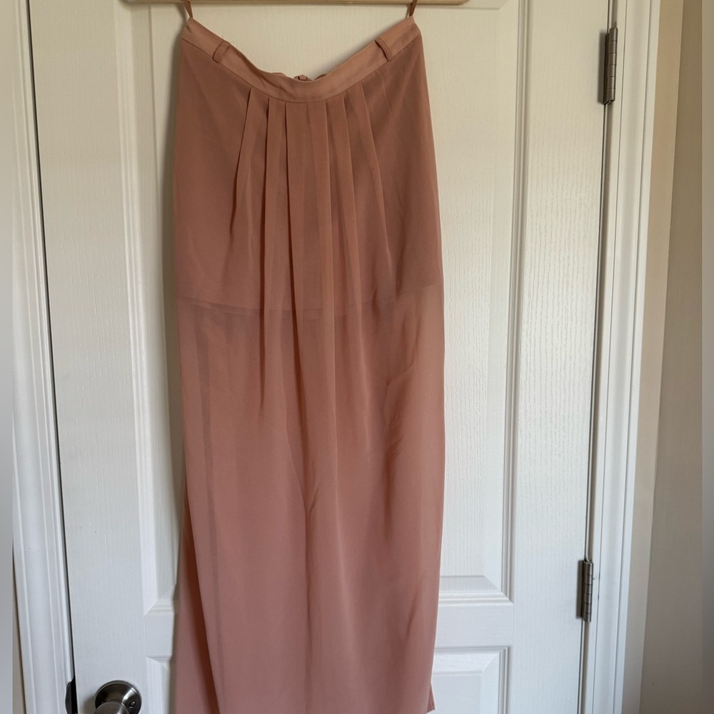 River Island Blush Maxi Skirt